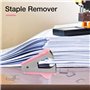 Outil de retrait d'agrafeuse rose - Outil de retrait d'agrafeuse résistant à l'usure avec poignée antidérapante - Outil d'extrac