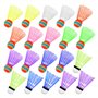 MEMOFYND Lot de 20 badmintons en plastique colorés