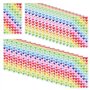 30 Feuilles d'Autocollants en Forme de Cœur Imperméables - 2520 Pièces Colorées pour Décoration et Marquage DIY