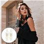 OAOSDH 4 Paires De Boucles d'oreilles Boho, Pendentif en Plumes Perlé Créative, Boucles d'oreilles À La Mode De La Personnalité