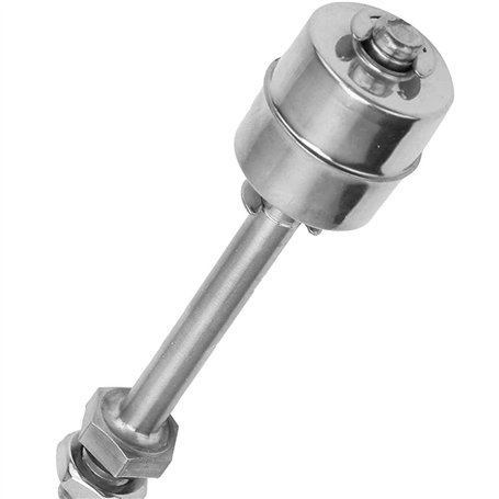 Tiardey Interrupteur à Flotteur en Acier Inoxydable 75mm 220v pour réservoir de Pompe à Eau Piscine de Jardin étang capteur de N