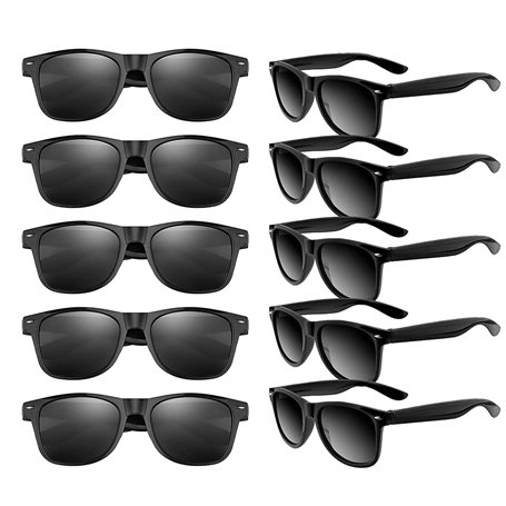 Bacxzomx 10 Lunettes de Fête Lunettes de Soleil en vrac Beach Party