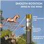 Good Directions Girouette Cheval au Galop en cuivre Pur