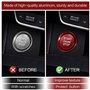 1PCS Autocollant Décoratif d'Aluminium Bouton de Démarrage Voiture Couvercle du Bouton de Démarrage de la Voiture Accessoire Int