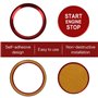1PCS Autocollant Décoratif d'Aluminium Bouton de Démarrage Voiture Couvercle du Bouton de Démarrage de la Voiture Accessoire Int