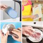 JJiaoLinin Lot de 4 Eponge Reutilisable Lavable de Cuisine,Éponge Microfibre,Anti Rayure et Multi-Surfaces,pour Nettoyer la Vais