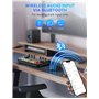 SINWE Kit d'équipement de podcast avec interface audio et microphone à condensateur de studio pour smartphones et PC, carte son 