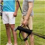 Sac de transport pour club de golf avec poche et bandoulière pour homme et femme, léger, pliable, durable (noir)