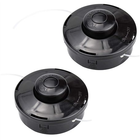 2 PCS Tonte Accessoires Fil Tête à Double Filetage Automatique Tête de Débroussailleuse Universelle Filetage M10 x 1