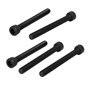 sourcing map 5pcs M6 x 55 mm Vis à Tête Cylindrique Hexagonale Six Pans Creux Boulon en Acier Allié 12