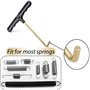 Famgee Lot de 2 outils de traction pour trampoline avec crochet en T pour installation de ressort et démontage