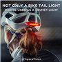Apace Vision Éclairage pour Vélo USB Rechargeable - Lampe Arrière LED pour Vélo - Lampe Arrière Rouge Ultra Lumineuse et Facile 