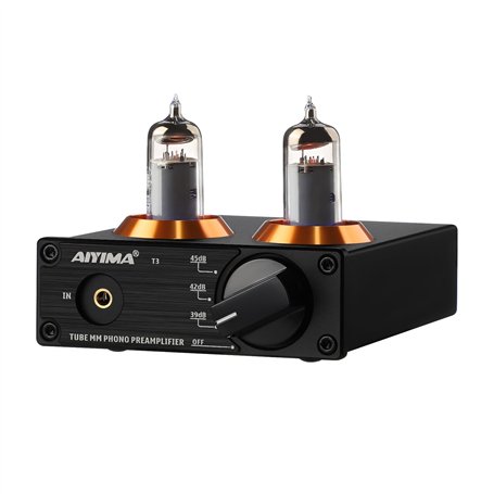 AIYIMA T3 Tube MM préamplificateur Phono préampli HiFi avec gain préampli Audio stéréo pour platine vinyle phono Audiophile/tour