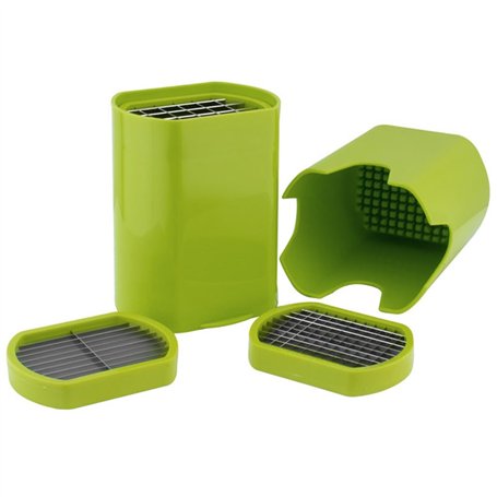 LS Kitchen - Coupe Frite/Legumes Manuel - Livré avec 3 Grilles de Coupe - Découpage des Pommes de Terre Grâce