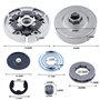 3/8 "-7 Tambour d'embrayage Pignon de jante Kit pour Stihl MS660 066 064 MS640 MS661 Tronçonneuse Pièces de rechange avec Rondel