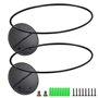 Lot de 2 Supports Muraux en Acier pour Ballons de Basketball Football Volleyball