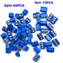 RUNCCI-YUN 80 Pièces 300V 15A Bornier à Vis Connecteur à Vis de PCB (bleu) 2 Broches (Pin) et 3 Broches (Pin)