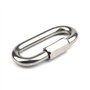 BuxiuGK Lot de 6 M5/0.2" Maillon Rapide en Acier Inoxydable 304, Mousqueton INOX à Vis Ovale en Forme de D Très Résistants pour