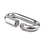 BuxiuGK Lot de 6 M5/0.2" Maillon Rapide en Acier Inoxydable 304, Mousqueton INOX à Vis Ovale en Forme de D Très Résistants pour