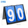 2 Pièces Tableau de Scores Score Flip Tableau de Bord Portatif Sports Tableau Scoreboard à 4 Ch