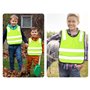 Kellegour 3pcs Gilet de Sécurité Enfants,Gilet de Sécurité pour Enfants,Enfant Réflecteur Haute Visibilité Sécurité Gilet,avec 2
