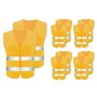 Abiyou 10 Pcs Gilet de Sécurité Réfléchissant