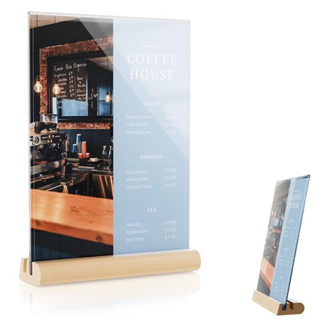 Zephyra Présentoirs de Table A5 en Acrylique
