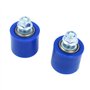 Namvo 2 pièces Moto 8mm chaîne Rouleau tendeur Guide de Roue avec Boulon adapté pour YFZ 350 Banshee Moteur Bleu