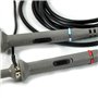 Chesoon Sonde d'oscilloscope P6100 100 MHz avec kit complet de cordons de test BNC vers Minigrabber
