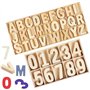 Ddff Lettres et Chiffres en Bois