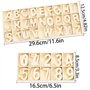 50 Pcs Numéros en Bois