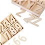 Lettres et Chiffres en Bois Naturel