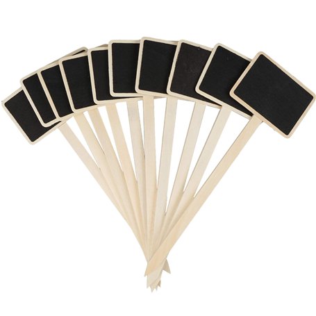 JJWNMLL Lot de 20 etiquette plante - 24×7cm plantes exterieur plante - Rectangulaires en Bois pour Plantes etiquette -Étiquettes