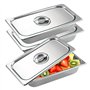 Lot De 3 Bac Inox Alimentaire