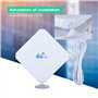 Antenne 4G LTE,ASHATA antenne Haute Puissance LTE TS9 3G Amplificateur de réseau de l'antenne 35dBi 4G, antenne de Signal WiFi A