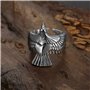 Auriselle Bague pour Homme Ajustable Eagle Vintage Viking Rétro Ouverte Bague de Pouce Gothique Bijoux Cadeaux pour Hommes Garço