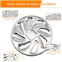 Forreen Assiette à Huîtres, 2 Pièces Assiettes à Huîtres en Acier Inoxydable Plaque à Huîtres Shell en Forme Durable Conteneur H