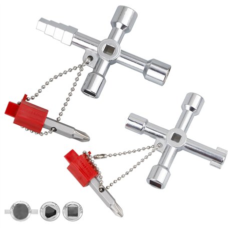 2 Pièces 4 Voies Clé Universelle