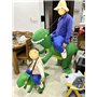 FXICH Costume de dinosaure gonflable pour adulte,Costume de dinosaure pour Halloween