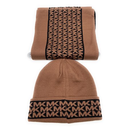 Michael Kors Ensemble écharpe et bonnet pour homme - Écharpe d'hiver - Bonnet en laine - Bonnet d'hiver - Taille unique - Laine
