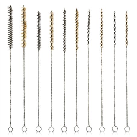 10 Pièces Ensemble de Laiton Mini Goupillon Nettoyage