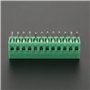 Samfox Bornier Pas 2,54-Samfox Connecteur de Bornier pour Carte de Circuit Imprimé - Connecteur de Bornier à Vis de 12 pas de 2,