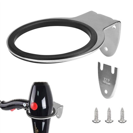 Favengo Support Seche Cheveux en Acier Inoxydable Porte Sèche Cheveux Mural Antirouille Titulaires de Sèche-Cheveux Anti-Corrosi