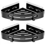 Uootach 2 Pièces Etagère de Douche d'angle sans Perçage en Aluminium