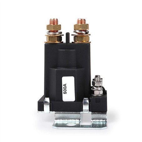 DollaTek Haute Courant Relais Démarreur 500AMP DC 12V 4 Broches SPST Voiture Auto Démarrage Contacteur Double Batteries Isolateu