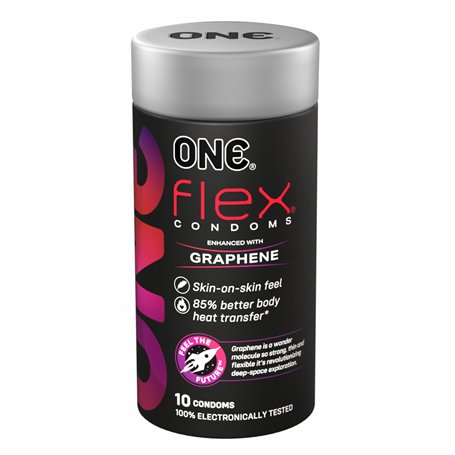 ONE® Flex™ Préservatifs de nouvelle génération améliorés avec du graphène