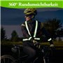Lot de 2 Gilets réfléchissants avec 2 Bracelets réfléchissants, Gilet de sécurité réfléchissant Haute visibilité, Gilet de sécur