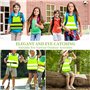 EASYKEENECOM Lot de 9 gilets de sécurité pour enfants - Gilet de sécurité pour enfants - Gilet réfléchissant pour enfants - Pour