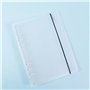 4 Pièces Couverture de Classeur A5 Transparent Couverture de Protection 6 Anneaux Papier Rechargeable A5 Classeur Couverture Pla