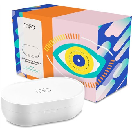 mfa® | Appareil de nettoyage à ultrasons pour lentilles de contact souples et rigides | Nettoyeur & éliminateur de protéines | M